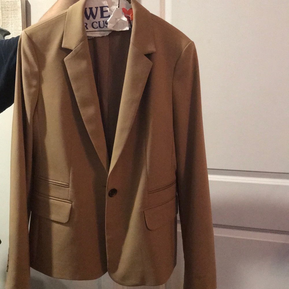 Camel colored blazer from Express